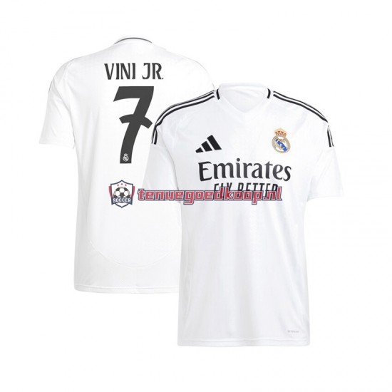 Thuis Tenue van Real Madrid Vinicius Junior 7 Heren 2024-25 Korte Mouw