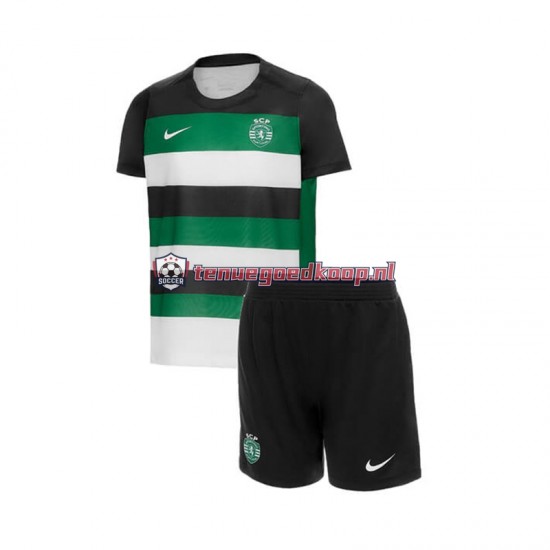 Thuis Tenue van Sporting CP Kind 2-13 jaar 2024-25 Korte Mouw