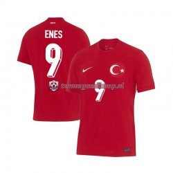 Uit Tenue van Turkije Enes Unal 9 Heren EK 2024 Korte Mouw