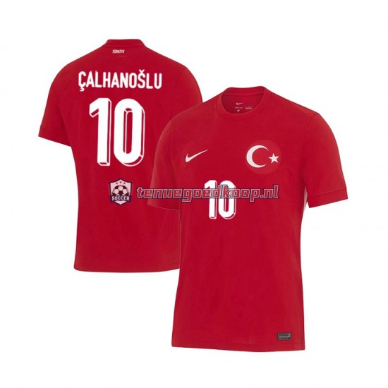 Uit Tenue van Turkije Hakan Calhanoglu 10 Heren EK 2024 Korte Mouw