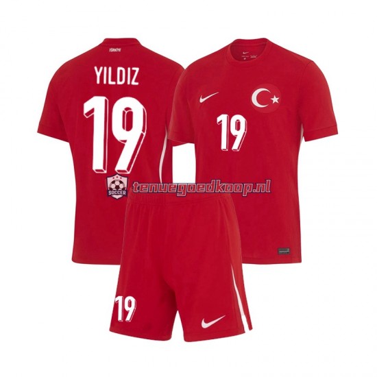 Uit Tenue van Turkije Kenan Yıldız 19 Kind 2-13 jaar EK 2024 Korte Mouw