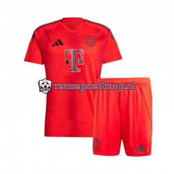 Thuis Tenue van FC Bayern München Kind 2-13 jaar 2024-25 Korte Mouw Rood