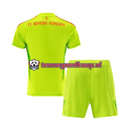 Thuis Tenue van FC Bayern München Keepersshirt Kind 2-13 jaar 2024-25 Korte Mouw