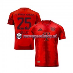 Thuis Tenue van FC Bayern München Thomas Muller 25 Heren 2024-25 Korte Mouw Rood