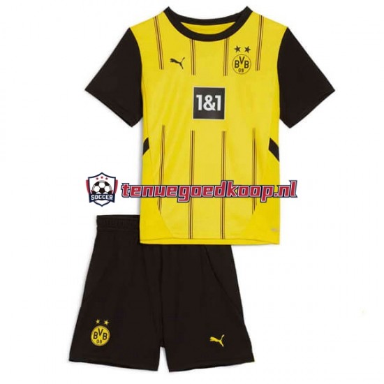 Thuis Tenue van Borussia Dortmund Kind 2-13 jaar 2024-25 Korte Mouw