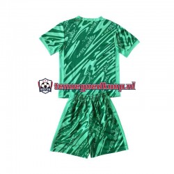 3de Tenue van Brazilië Keepersshirt Kind 2-13 jaar 2024 Korte Mouw Groente