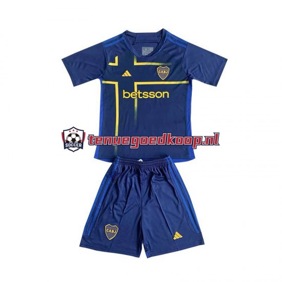 3de Tenue van CA Boca Juniors Kind 2-13 jaar 2024 Korte Mouw