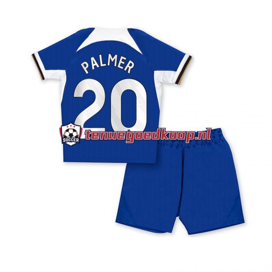 Thuis Tenue van Chelsea Cole Palmer 20 Kind 2-13 jaar 2023-24 Korte Mouw Blauw