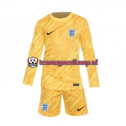 Uit Tenue van Engeland Keepersshirt Kind 2-13 jaar EK 2024 Lange Mouw Geel