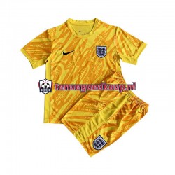 Uit Tenue van Engeland Keepersshirt Kind 2-13 jaar EK 2024 Korte Mouw Geel