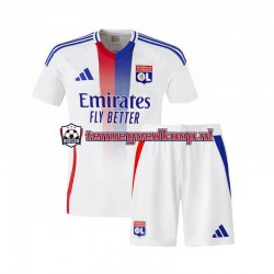 Thuis Tenue van Olympique Lyonnais Kind 2-13 jaar 2024-25 Korte Mouw