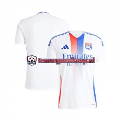 Thuis Tenue van Olympique Lyonnais Heren 2024-25 Korte Mouw Wit