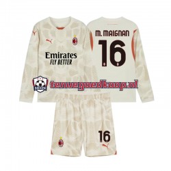 3de Tenue van AC Milan Keepersshirt Mike Maignan 16 Kind 2-13 jaar 2024-25 Lange Mouw