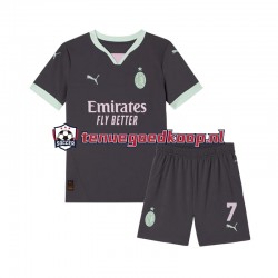 3de Tenue van AC Milan Morata 7 Kind 2-13 jaar 2024-25 Korte Mouw