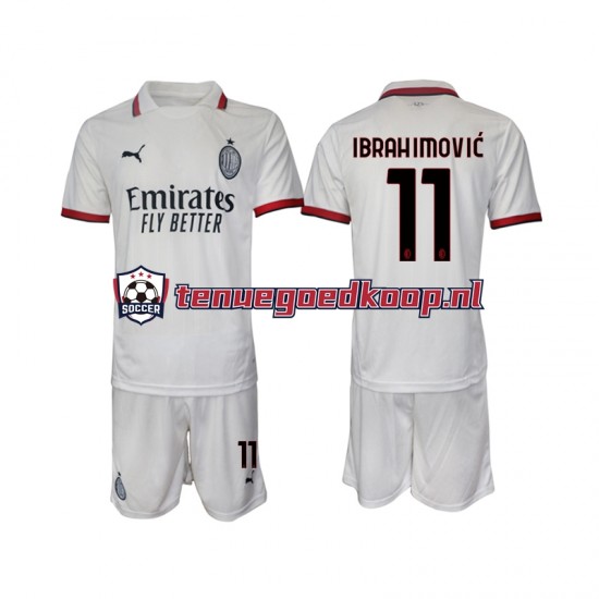 Uit Tenue van AC Milan ibrahimovic 11 Kind 2-13 jaar 2024-25 Korte Mouw