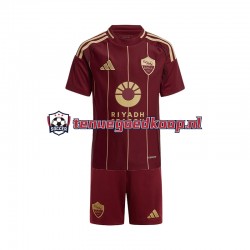 Thuis Tenue van AS Roma Kind 2-13 jaar 2024-25 Korte Mouw