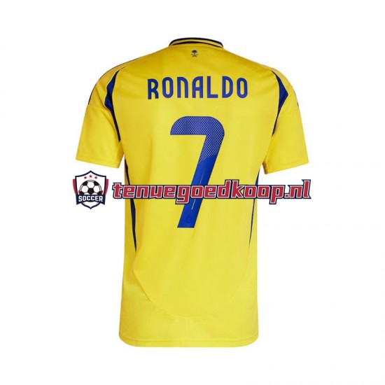 Thuis Tenue van Al Nassr Cristiano Ronaldo 7 Heren 2024-25 Korte Mouw