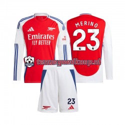 Thuis Tenue van Arsenal Mikel Merino 23 Kind 2-13 jaar 2024-25 Lange Mouw