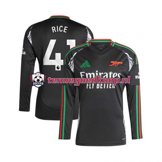 Uit Tenue van Arsenal Rice 41 Heren 2024-25 Lange Mouw