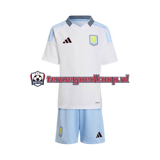 Uit Tenue van Aston Villa Kind 2-13 jaar 2024-25 Korte Mouw