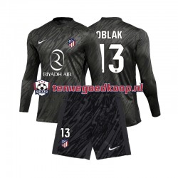 Thuis Tenue van Atlético Madrid Keepersshirt Jan Oblak 13 Kind 2-13 jaar 2024-25 Lange Mouw