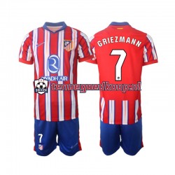 Thuis Tenue van Atlético Madrid Griezmann 7 Kind 2-13 jaar 2024-25 Korte Mouw