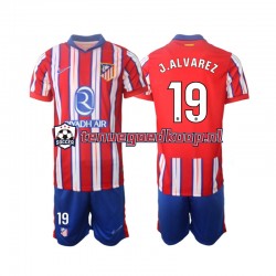 Thuis Tenue van Atlético Madrid J.Alvarez 19 Kind 2-13 jaar 2024-25 Korte Mouw