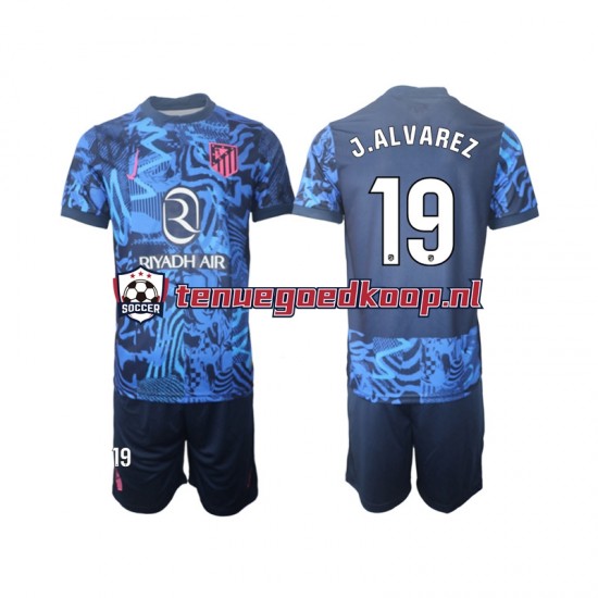 3de Tenue van Atlético Madrid J.Alvarez 19 Kind 2-13 jaar 2024-25 Korte Mouw