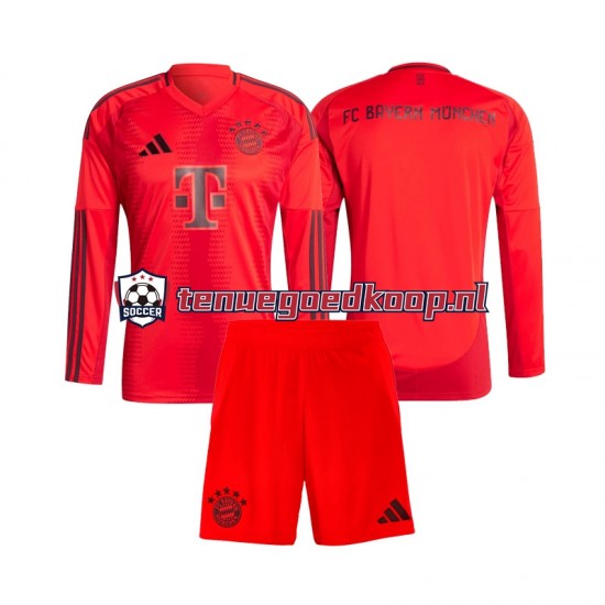 Thuis Tenue van FC Bayern München Kind 2-13 jaar 2024-25 Lange Mouw