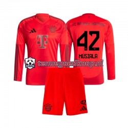 Thuis Tenue van FC Bayern München Jamal Musiala 42 Kind 2-13 jaar 2024-25 Lange Mouw