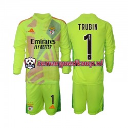 Thuis Tenue van Benfica Keepersshirt Anatolij Trubin 1 Kind 2-13 jaar 2024-25 Lange Mouw