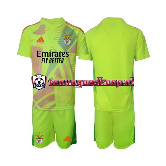 Thuis Tenue van Benfica Keepersshirt Kind 2-13 jaar 2024-25 Korte Mouw