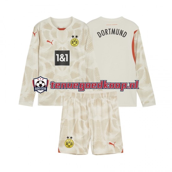 Thuis Tenue van Borussia Dortmund Keepersshirt Kind 2-13 jaar 2024-25 Lange Mouw