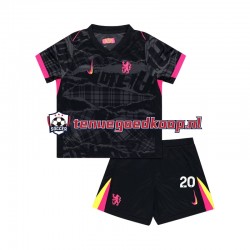 3de Tenue van Chelsea Cole Palmer 20 Kind 2-13 jaar 2024-25 Korte Mouw