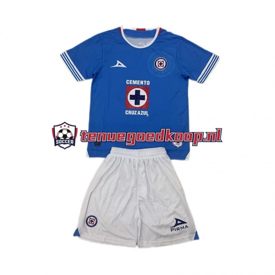 Thuis Tenue van Cruz Azul Kind 2-13 jaar 2024-25 Korte Mouw