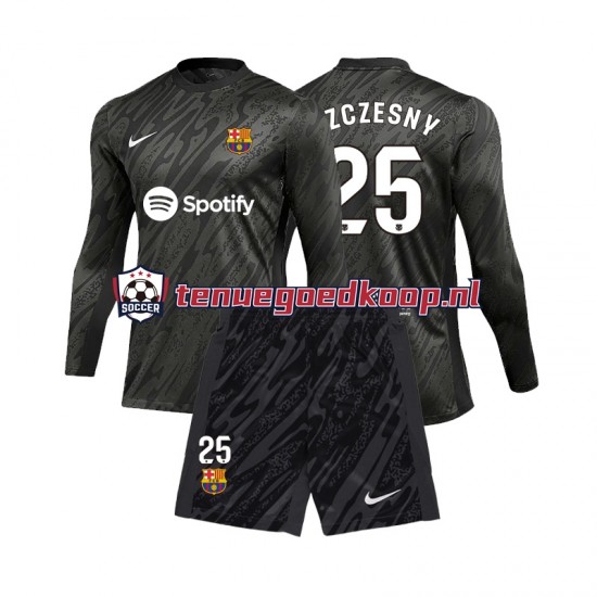 Uit Tenue van FC Barcelona Keepersshirt Wojciech Szczesny 25 Kind 2-13 jaar 2024-25 Lange Mouw