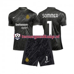 3de Tenue van Inter Milan Keepersshirt Yann Sommer 1 Kind 2-13 jaar 2024-25 Korte Mouw