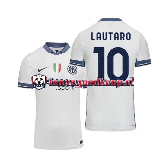 Uit Tenue van Inter Milan Lautaro 10 Heren 2024-25 Korte Mouw