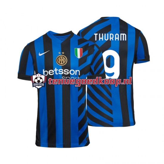 Thuis Tenue van Inter Milan Marcus Thuram 9 Heren 2024-25 Korte Mouw