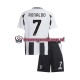 Thuis Tenue van Juventus Cristiano Ronaldo 7 Kind 2-13 jaar 2024-25 Korte Mouw