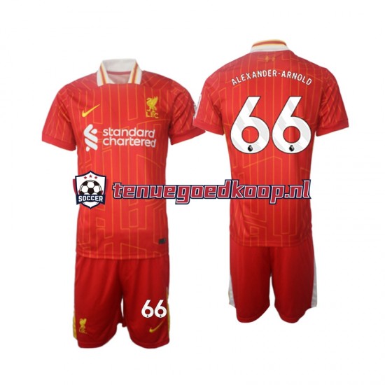 Thuis Tenue van Liverpool Alexander-Arnold 66 Kind 2-13 jaar 2024-25 Korte Mouw