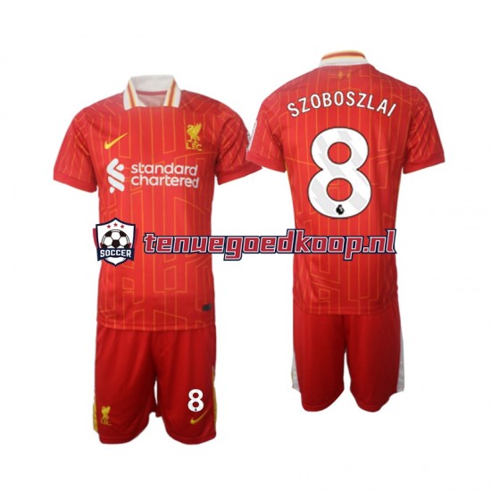 Thuis Tenue van Liverpool Szoboszlai 8 Kind 2-13 jaar 2024-25 Korte Mouw