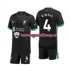 Uit Tenue van Liverpool Virgil 4 Kind 2-13 jaar 2024-25 Korte Mouw