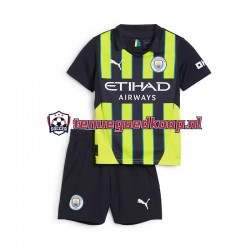 Uit Tenue van Manchester City Kind 2-13 jaar 2024-25 Korte Mouw