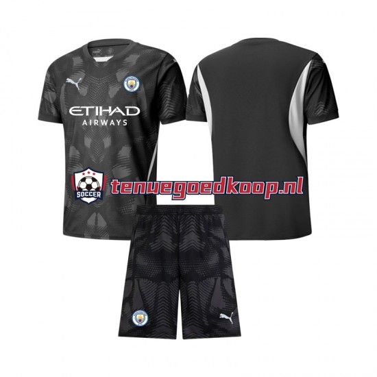 4de Tenue van Manchester City Keepersshirt Kind 2-13 jaar 2024-25 Korte Mouw