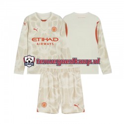 3de Tenue van Manchester City Keepersshirt Kind 2-13 jaar 2024-25 Lange Mouw