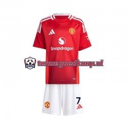 Thuis Tenue van Manchester United Beckham 7 Kind 2-13 jaar 2024-25 Korte Mouw