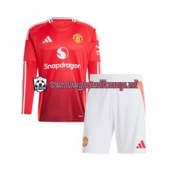 Thuis Tenue van Manchester United Kind 2-13 jaar 2024-25 Lange Mouw