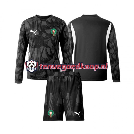 3de Tenue van Marokko Keepersshirt Kind 2-13 jaar 2024 Lange Mouw