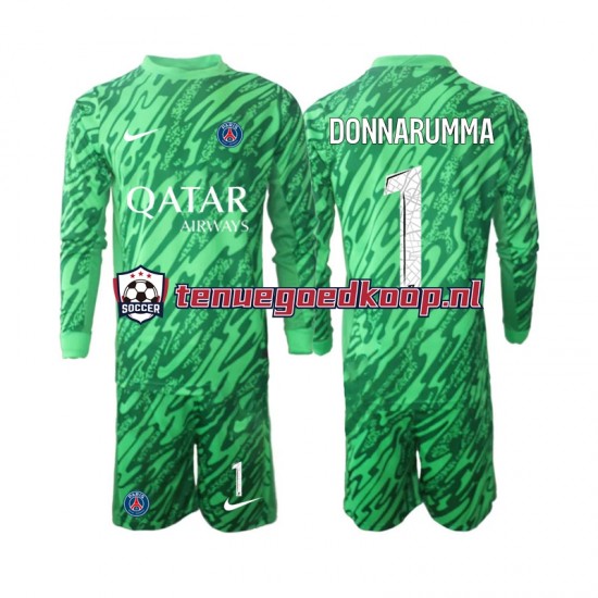 Uit Tenue van Paris Saint-Germain Keepersshirt Gianluigi Donnarumma 1 Kind 2-13 jaar 2024-25 Lange Mouw